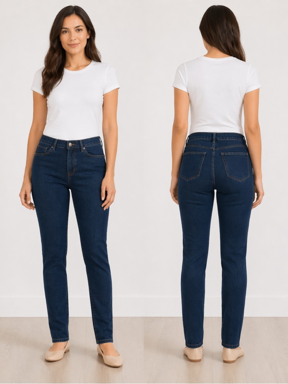 d. jeans Dark Navy Straight Leg High-Rise Jeans